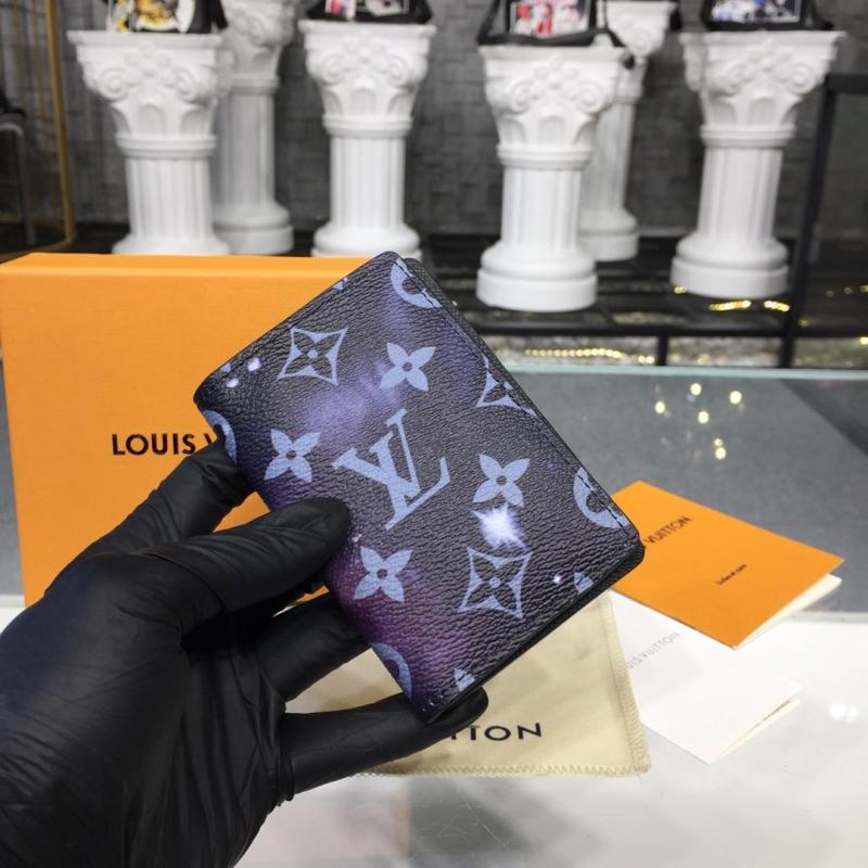商品名称：ルイヴィトン LOUISVUITTON 057-M63873 2018年最新入荷 オーガナイザー ドゥ ポッシュ 二つ折り短財布 モノグラムギャラクシー ウォレット