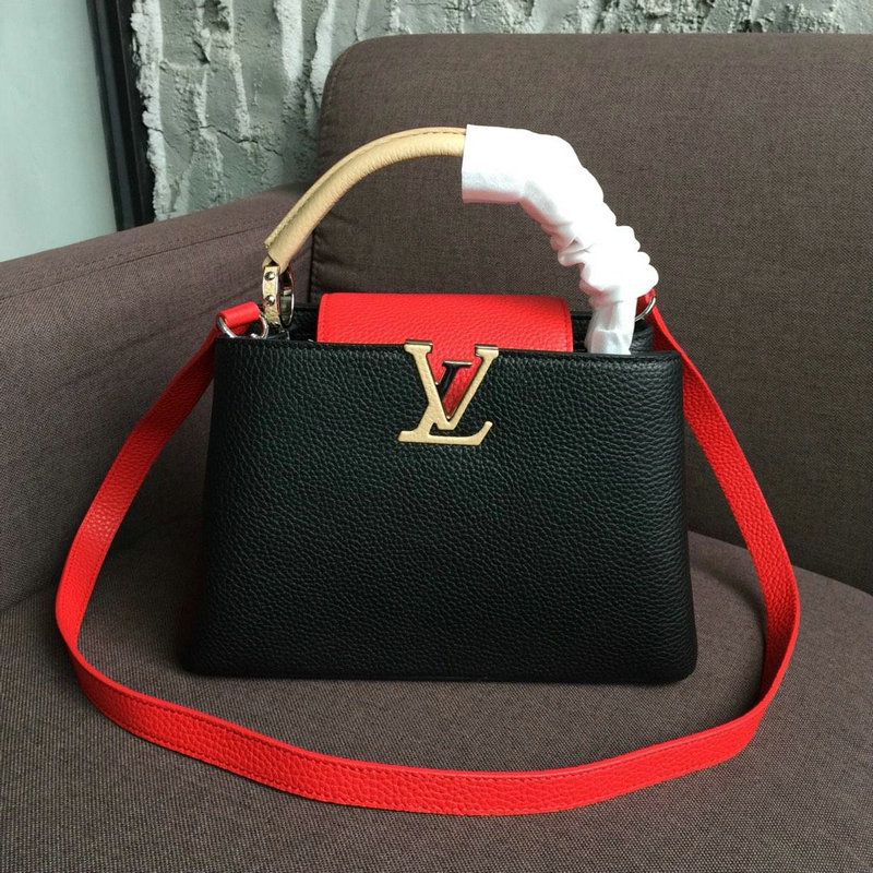 ルイヴィトン LOUISVUITTON 057-M94586KR 2018年最新入荷 カプシーヌ トートバング ハンドバッグ レザー ショルダー