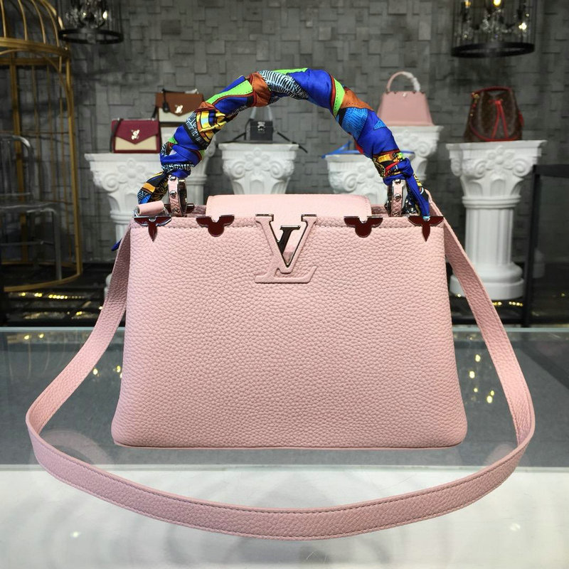 商品名称：ルイヴィトン LOUISVUITTON 057-M94635 2018年最新入荷 カプシーヌ BB トートバング ハンドバッグ レザー ショルダー