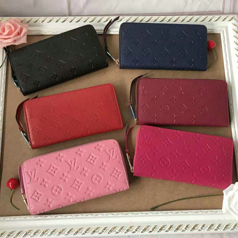 ルイヴィトンLOUIS VUITTON 057-M61864　2018年秋冬最新作 ジッピーウォレット モノグラムアンプラント ラウンドファスナー長財布 ブラック おしゃれ カッコイイ