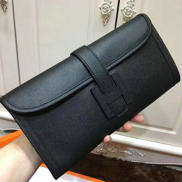 エルメスHERMES 063-H0886SBK　2018年最新入荷 クラッチバッグ 手持ちかばん ヴォーエプソン 黒
