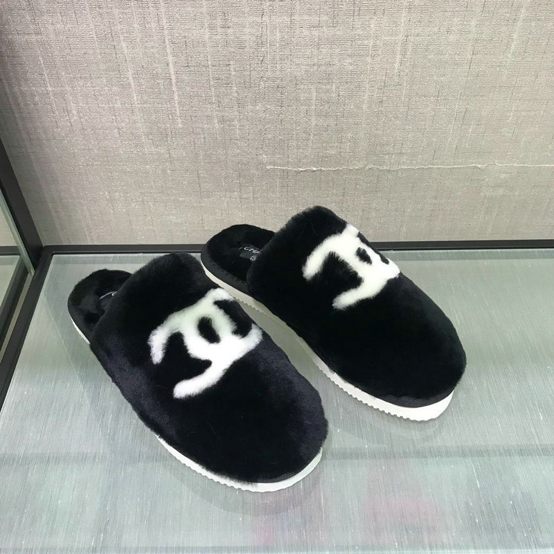シャネル CHANEL 26-CH1617 2018年秋冬最新作 サポサンダル 暖かいシューズ 冬履き ルームシューズ 室内用 ファー 男女兼用 4色