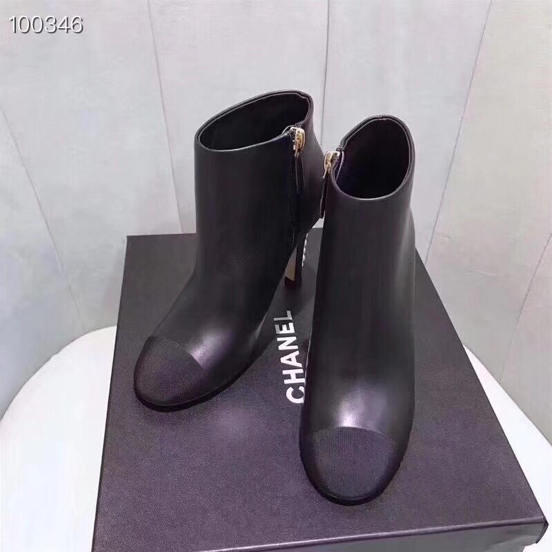 シャネル CHANEL 26-CH3575 2018年秋冬最新作 アンクルブーツ レディース ハイヒールシューズ カーフレザー カジュアル 3色