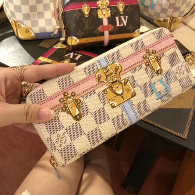 N60109-057　ルイヴィトン　2018年最新作　ファスナー長財布