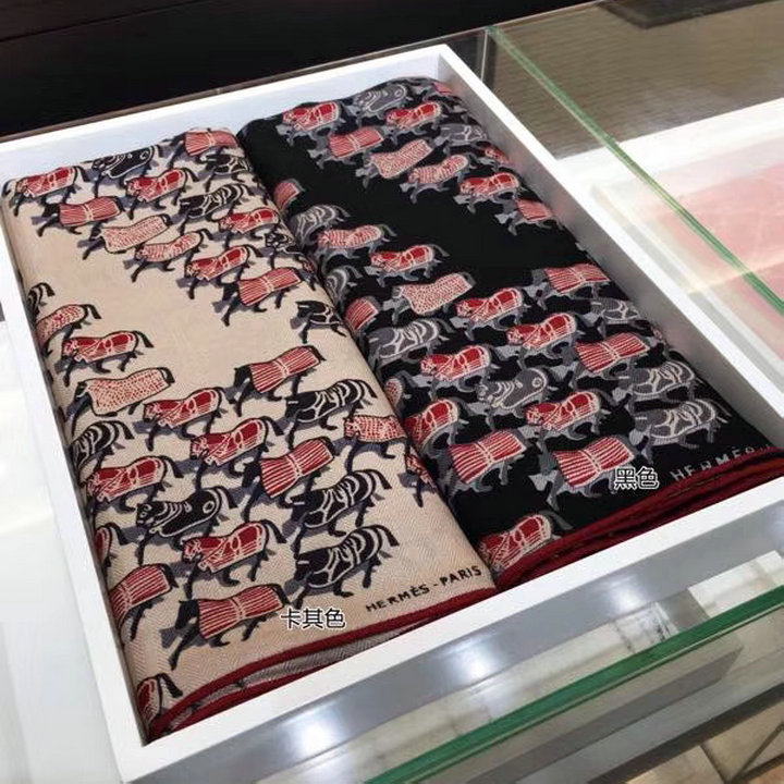 商品名称：エルメス　AN-HEM18004　2018年最新作秋冬　マフラー　ショール　カシミヤ　140x140cm