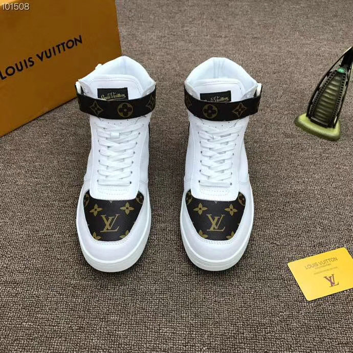 商品名称：ルイヴィトン HS-LVJ1508　2018年最新作 ショートブーツ メンズ カジュアルシューズ スニーカー 男子 スポーツシューズ 通気 通勤 軽量 白 24cm-27cm