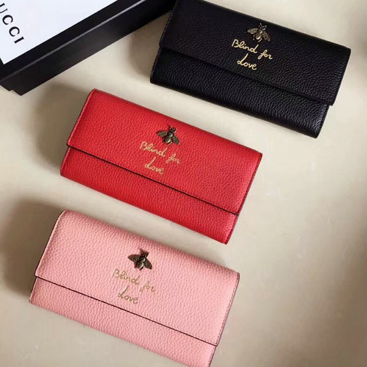 グッチ YH-GG454070　2018年新品 二つ折り長財布