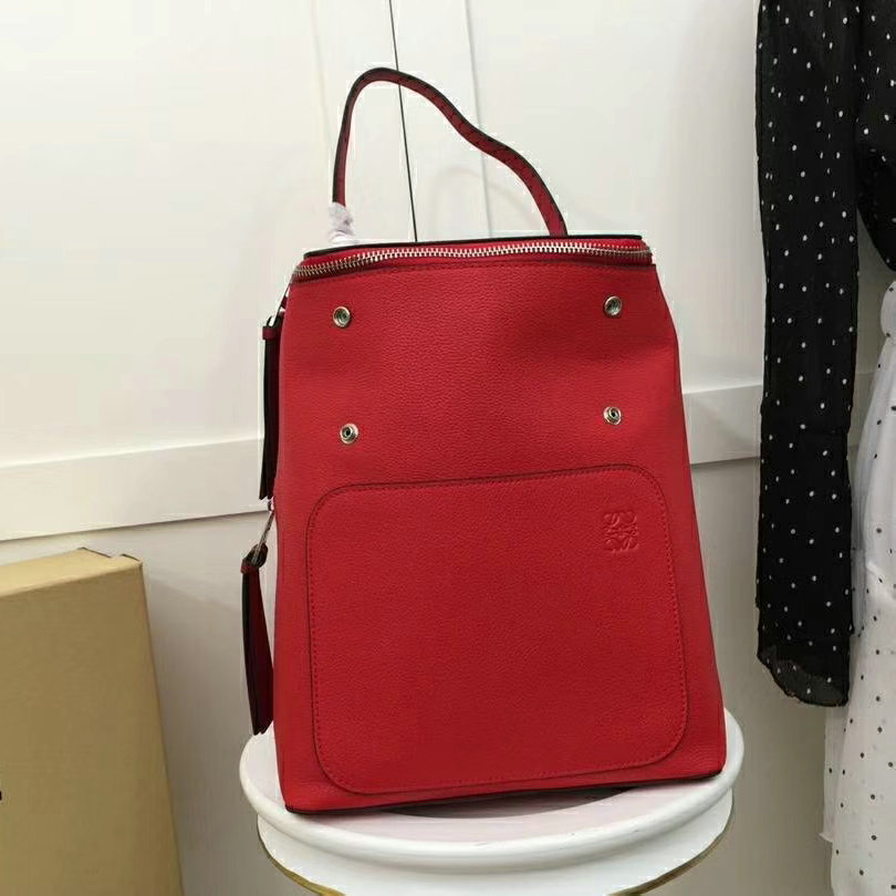 ロエベ 025-LEB18018R　2018年新品 ゴヤ スモール バックパック カーフレザーリュック リュックサック 通勤 ビジネス