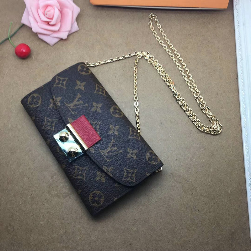 商品名称：ルイヴィトン 025-M61273R　2018年最新作 チェーン付き長財布 ロングウォレット