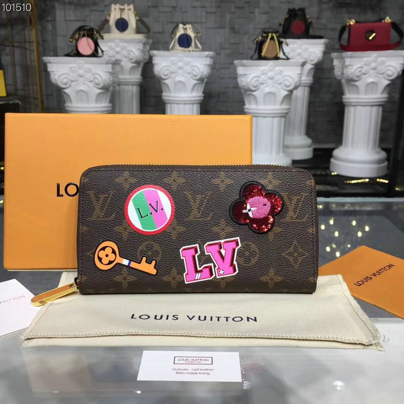 ルイヴィトン 025-M63392　2018年最新作 ジッピー ウォレット ロングウォレット ファスナー長財布