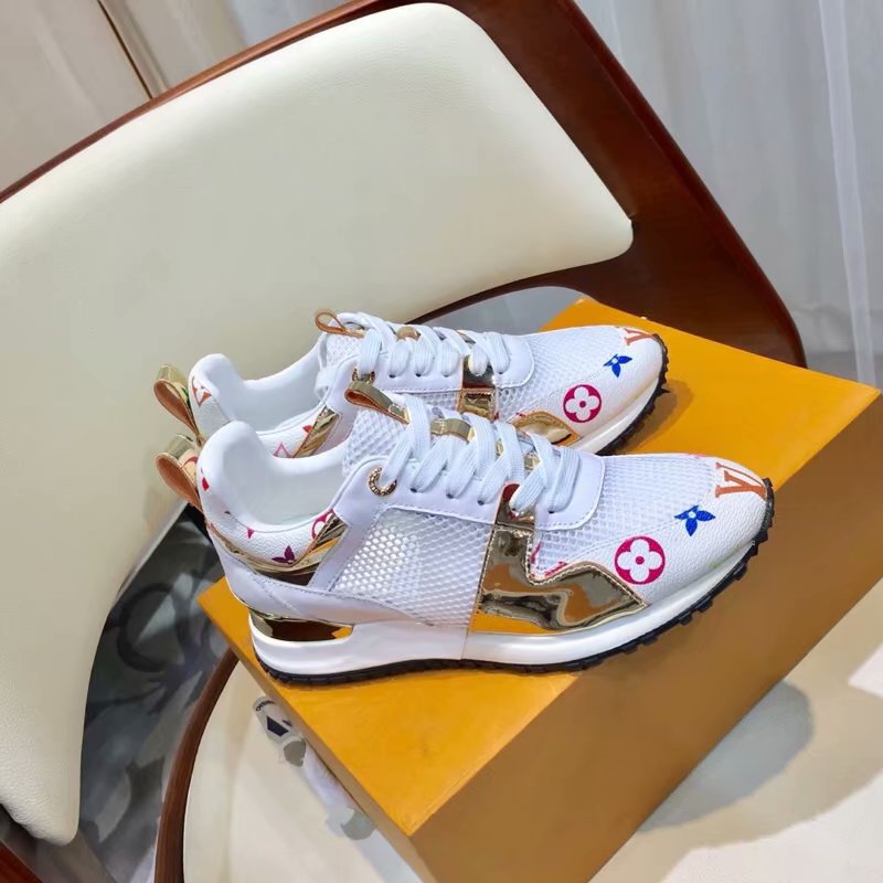 商品名称：ルイヴィトン 26-LV896　2018年秋冬最新作 スポーツシューズ レディース スニーカー レースアップ カジュアルシューズ 通学 通勤 人気 高校生 運動靴 白