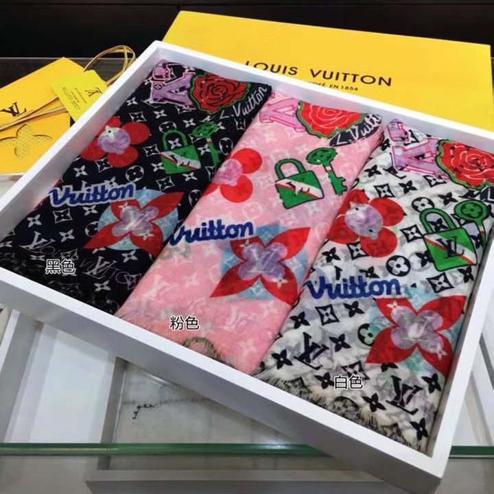 ルイヴィトン AN-LVM18007　2018年最新作秋冬 マフラー ショール カシミヤ 200x110cm