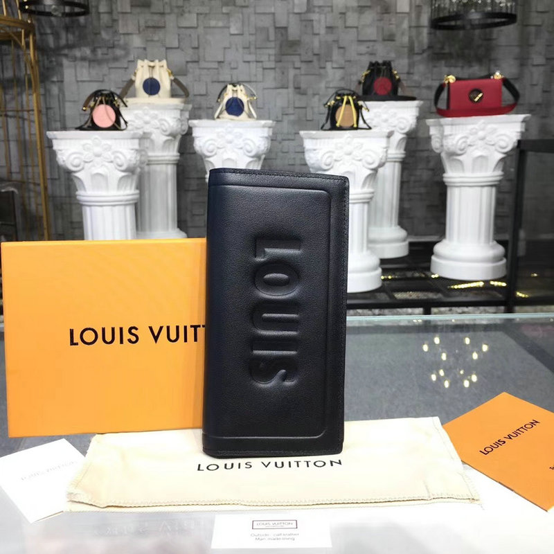 ルイヴィトン 057-M63256 2018年最新作 ポルトフォイユ ブラザ 二つ折り 長財布 ロングウォレット