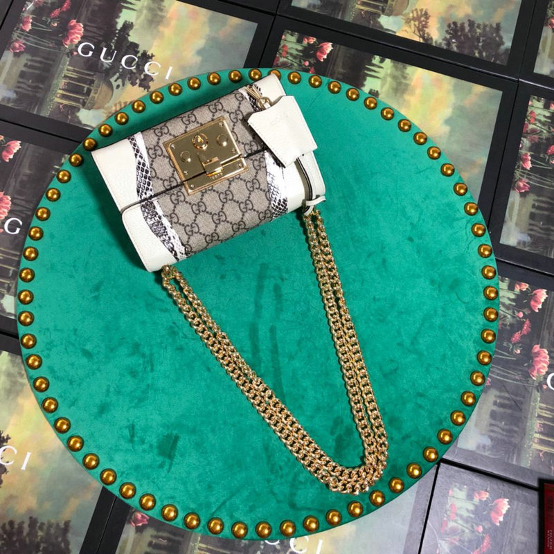 グッチ GUCCI 057-GG432679 2018/2019年最新作 斜め掛け ショルダーバッグ レザー 白
