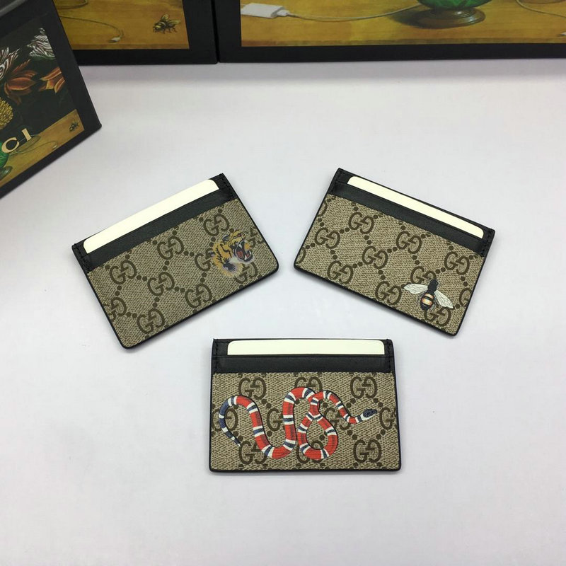 グッチ GUCCI 057-GG451277 2018/2019年最新作 カードケース GGスプリーム キャンパス レザー プリント