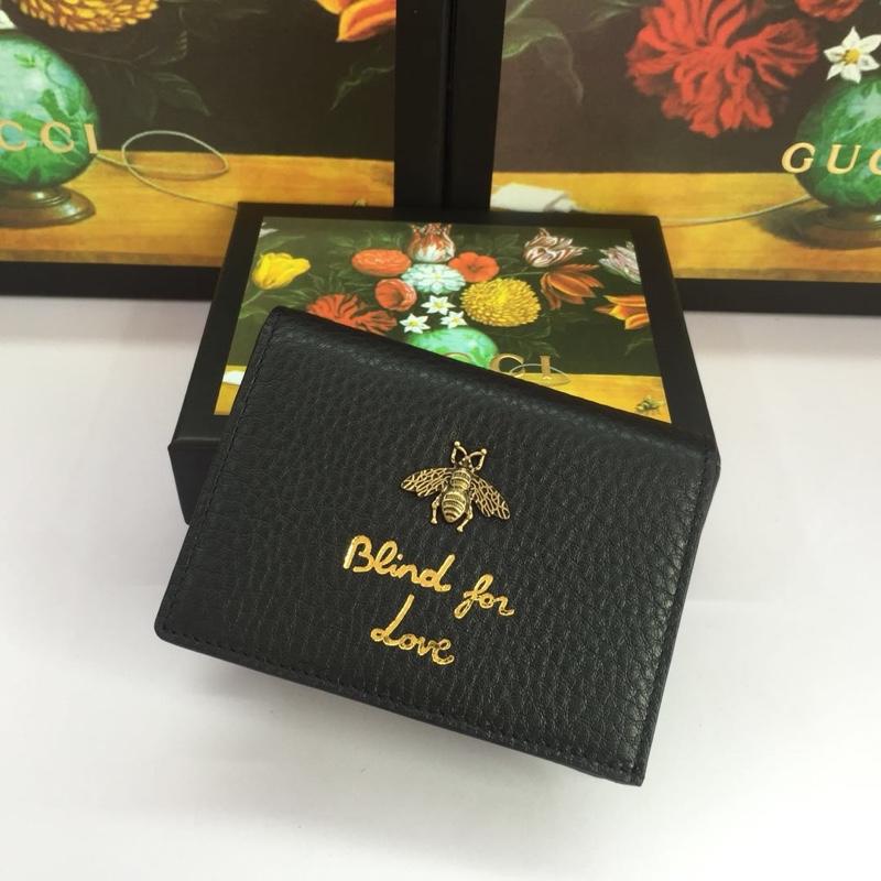 グッチ GUCCI 057-GG460185 2018/2019年最新作 アニマリエ カードケース コイン 紙幣入れ付き レザー