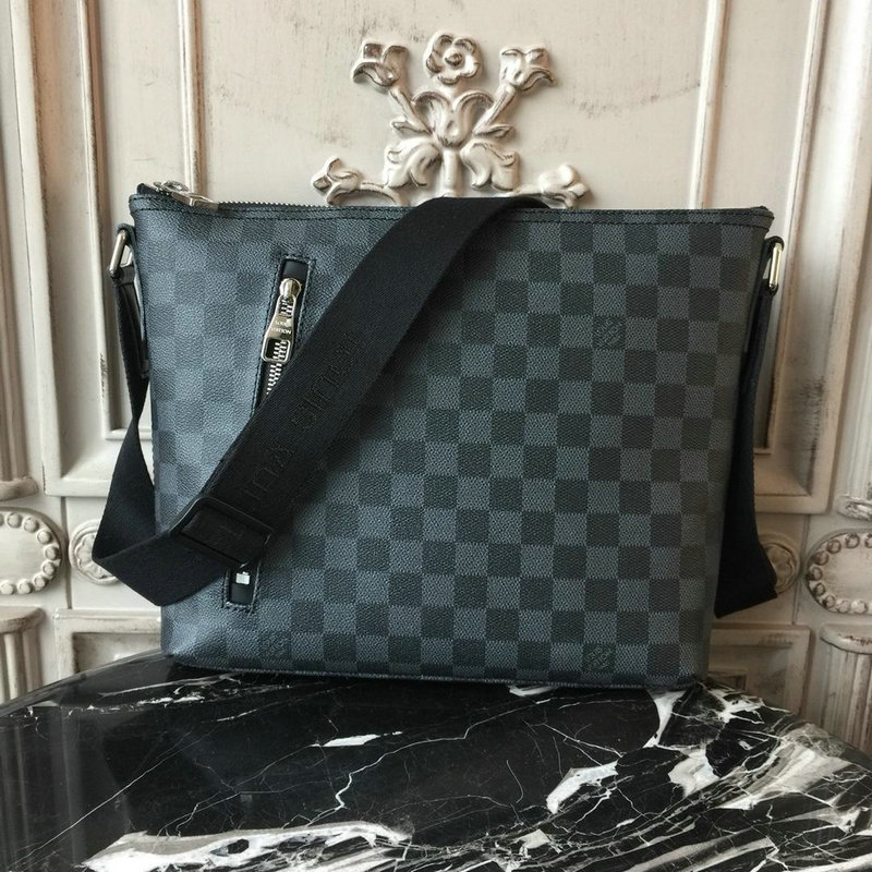 ルイヴィトン   LOUISVUITTON  057-N41211  2018年最新入荷 ミックPM ダミエ グラフィット メンズ ショルダーバッグ 通勤 ビジネス