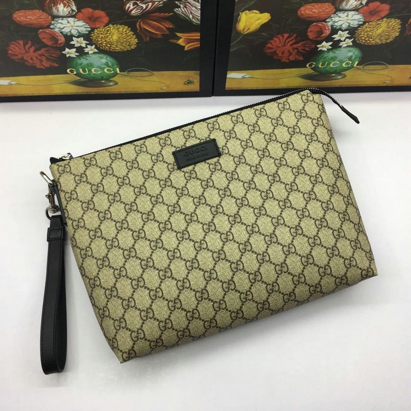 グッチ GUCCI 057-GG523293 2018/2019年最新作 シグネチャー 手持ちかばん クラッチバッグ メンズバッグ