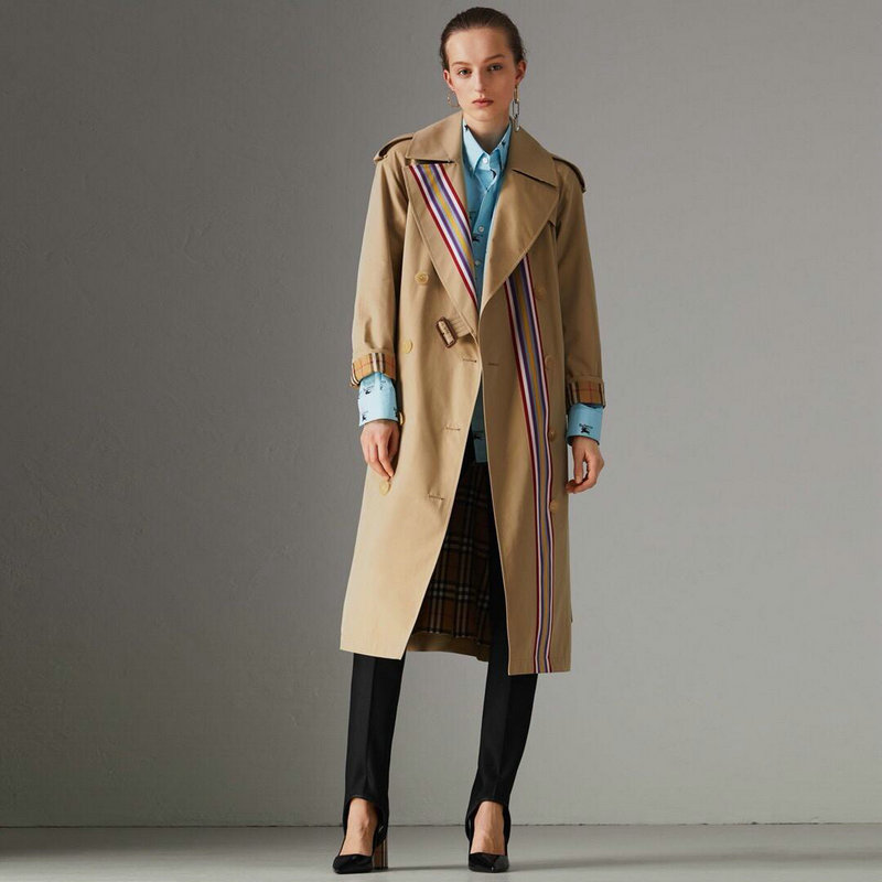 バーバリー   BURBERRY  BR18003  2018年秋冬最新作 レディース ライナー付き トレンチコート アウター ベージュ ロングアウター