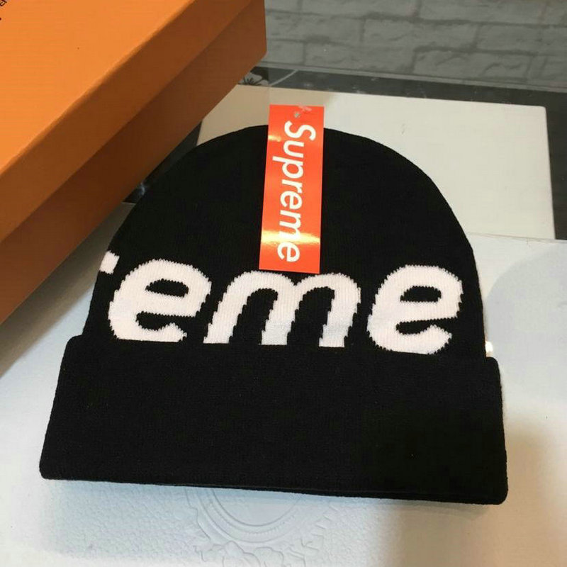 商品名称：ルイヴィトン   LOUISVUITTON CT-LVM18022  2018/2019年最新作 帽子 supreme シュプリーム ニット 冬 防寒 超軽量 黒