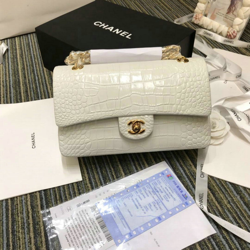 シャネル CHANEL JS-CH1112E 2019年最新作 クラシック ハンドバッグ フラップ ショルダーバッグ 斜め掛け レディースかばん クロコ柄