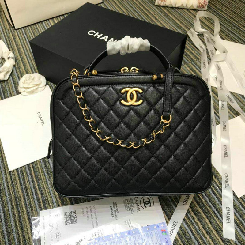 商品名称：シャネル CHANEL JS-CH57906  2019年最新作 化粧かばん トートバッグ 2way ショルダーバッグ 斜め掛け カーフスキン 黒