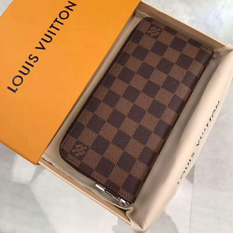 ルイヴィトン LOUISVUITTON N61207  2018年最新作 ジッピーウォレット・ヴェルティカル ラウンドファスナー長財布 ダミエキャンパス