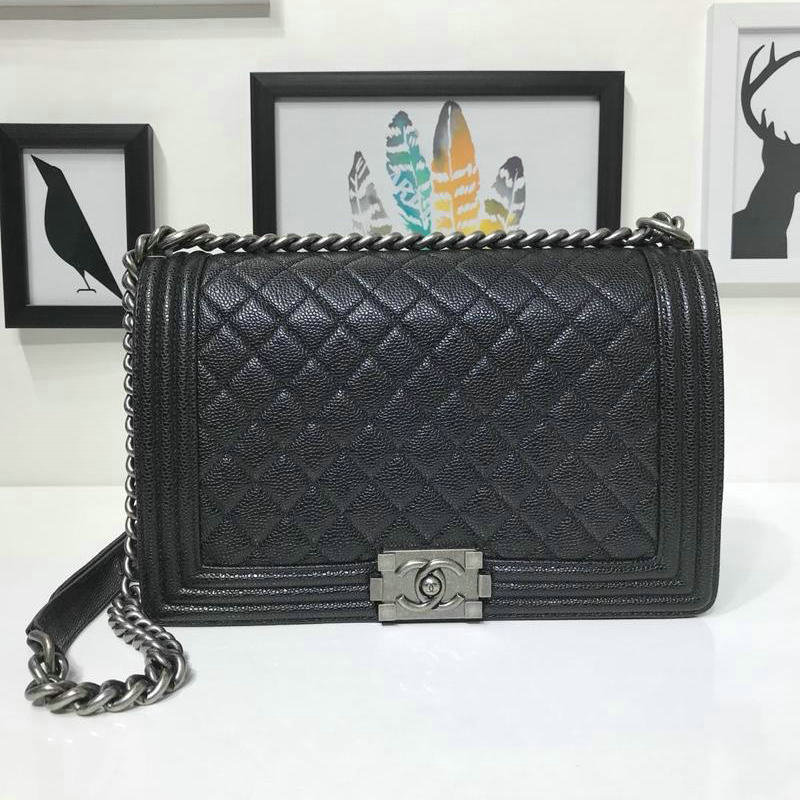 シャネル CHANEL JS-CH67088Q 2019年最新入荷 BOY ショルダーバッグ 斜め掛け レディース フラップバッグ キャビアスキン