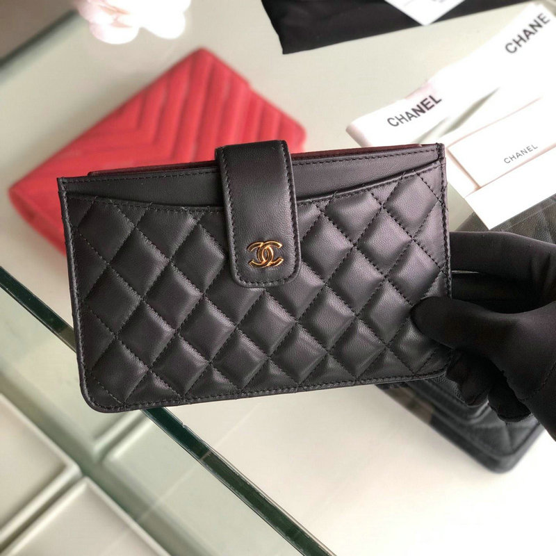 シャネル CHANEL JS-CH81902Y 2019年最新入荷 クラシック ポーチ 小銭入れ カードケース ラムスキ