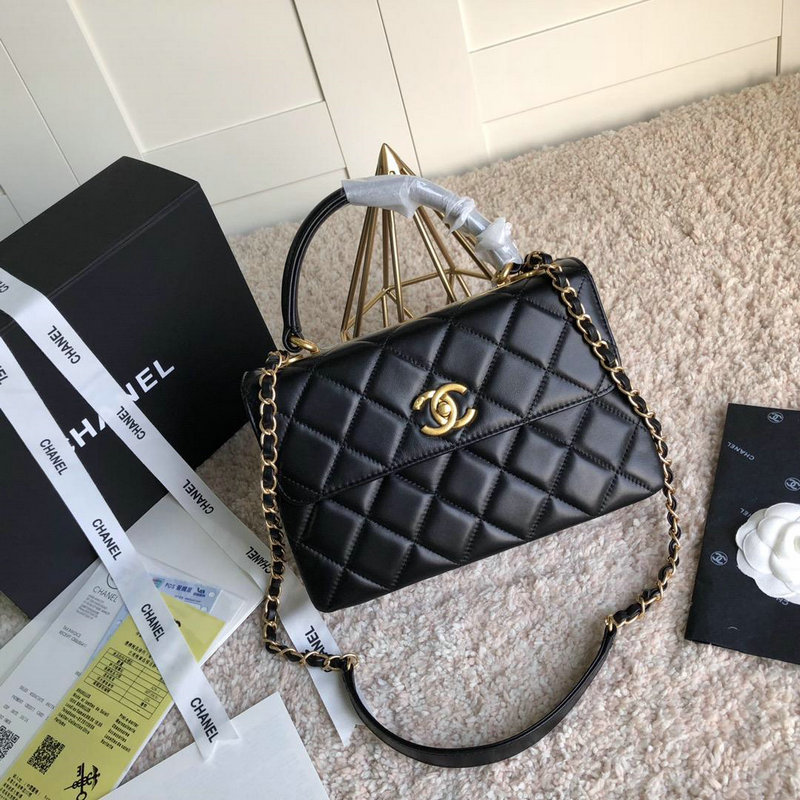 商品名称：シャネル  CHANEL  JS-CH92236GYJ 2019年最新入荷 スモール トップハンドル フラップ バッグ 2way ショルダーバッグ ラムスキン レディース 通勤