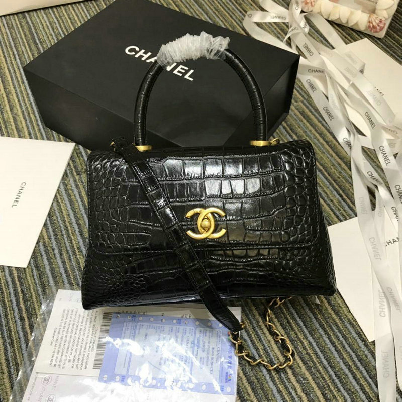 商品名称：シャネル  CHANEL  JS-CH93050E 2019年最新入荷 スモール トップハンドル フラップ バッグ 2way ショルダーバッグ クロコ柄 レディース 通勤