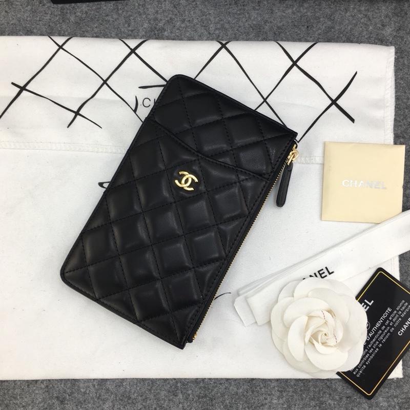 商品名称：シャネル CHANEL  JS-CHK19001Y 2019年最新入荷 携帯ケース 小銭入れ カードケース 多機能 ラムスキン 黒