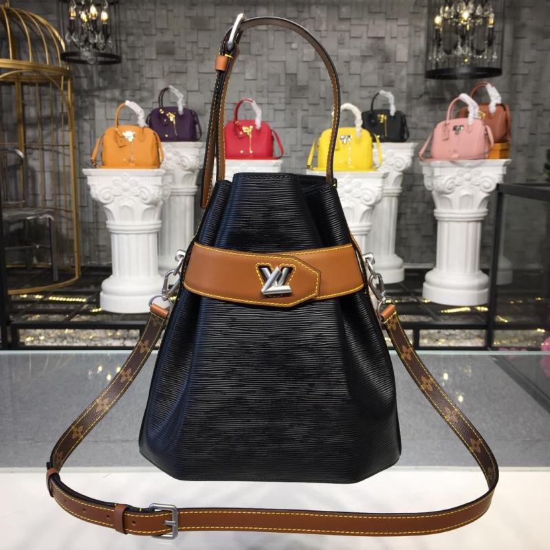 ルイヴィトン LOUISVUITTON 057-M52804 2018年最新作 ツイスト バケット ショルダーバッグ エピレザー トートバッグ レディースかばん ポーチ付き