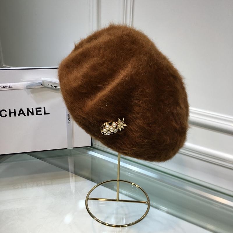シャネル 　CHANEL CT-CHM18020 2018/2019年最新作 帽子 ベレー帽 レディース ファー 冬