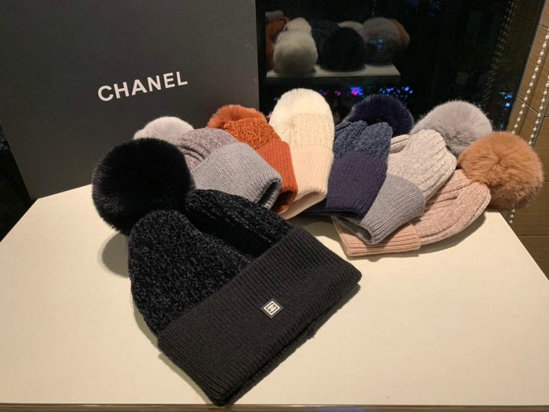 シャネル CHANEL CT-CHM18027 2018/2019年最新作 帽子 ファー ウール キャップ 冬 防寒
