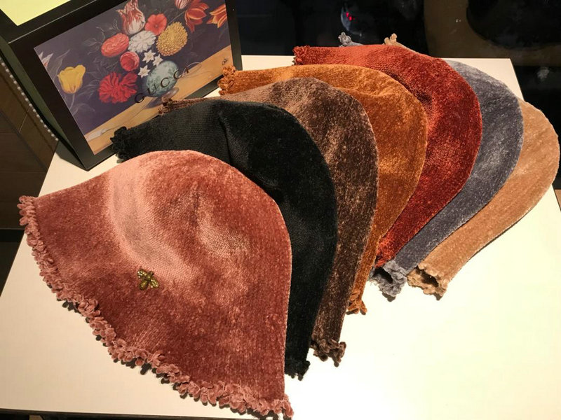 グッチ GUCCI  CT-GGM18035 2018/2019年最新作 帽子 サファリハット シェニール 冬 防寒