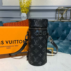 商品名称：ルイヴィトン LOUISVUITTON  057-GI0398  2019年最新入荷 ポルト ブテイユ ボールケース モノグラムエクリプス ショルダーつき ソーダボールケース