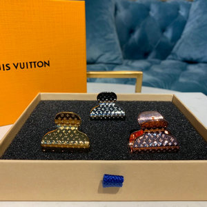 ルイヴィトン LOUISVUITTON  057-M68389 2019年最新入荷 アクセソワール シュブ ナノグラム モノグラム ゴールド ピンク シルバー ヘアクリップ ヘアアクセサリー 髪留め