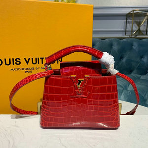 商品名称：ルイヴィトン LOUISVUITTON  057-N93992X 2019年最新入荷 カプシーヌ トップハンドルバッグ 2way ショルダーバッグ ヴェルニ カーフレザー