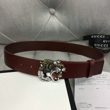グッチ GUCCI  057-GG368186Y 2019年最新入荷 ベルト レザー カーフスキン 幅3.7cm