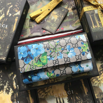 グッチ GUCCI  057-GG404070LR 2019年最新入荷 二つ折り長財布 ロングウォレット キャンパス