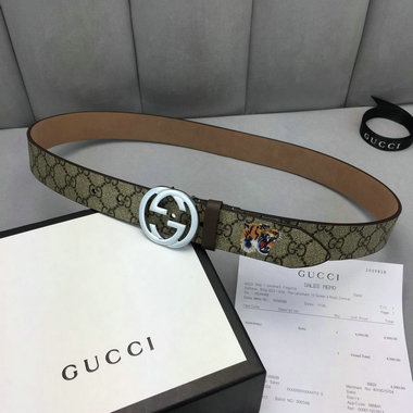 グッチ GUCCI 2019年最新入荷 ベルト レザー カーフスキン 幅3.5cm