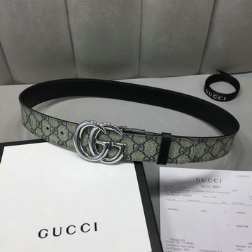 グッチ GUCCI  057-GG473030X 2019年最新入荷 ベルト レザー カーフスキン 幅3.7cm