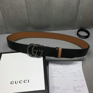 グッチ GUCCI  057-GG474350 2019年最新入荷 ベルト レザー カーフスキン 幅3.7cm