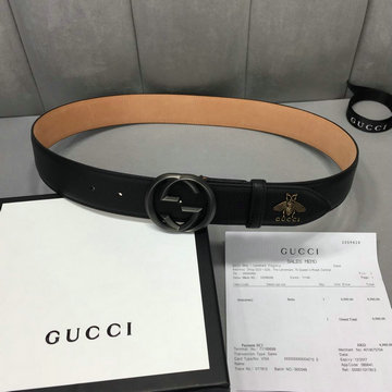 グッチ GUCCI  057-GG523307GG 2019年最新入荷 ベルト レザー カーフスキン 幅4cm
