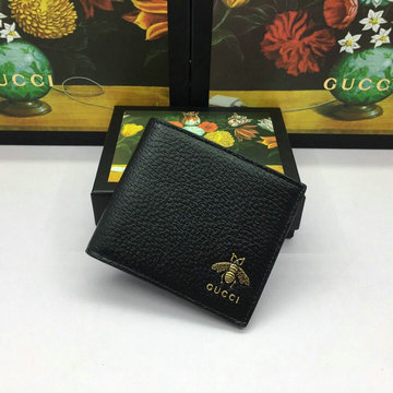 グッチ GUCCI   057-GG523666K 2019年最新入荷 二つ折り短財布 ショートウォレット ブラック