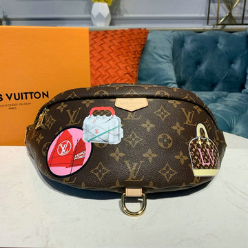 ルイヴィトン LOUISVUITTON  057-M43644Y 2019年最新入荷 バムバッグ ウェストバッグ マイ LV ワールド ツアー モノグラムキャンパス