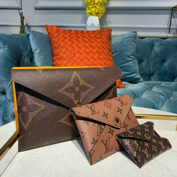 ルイヴィトン LOUISVUITTON  057-M44177 2019年最新入荷 キリガミ ポシェット ポーチ 手持ちかばん 三つセット クラッチバッグ モノグラムキャンパス