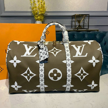 ルイヴィトン LOUISVUITTON  057-M44590　2019年最新入荷 キーポル50 ボストンバッグ トラベルバッグ 旅行かばん モノグラムキャンパス