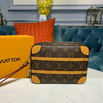 ルイヴィトン LOUISVUITTON  057-M44779 2019年最新入荷 ソフトトランク ポッシュ 手持ちかばん クラッチバッグ ポーチ モノグラムキャンパス